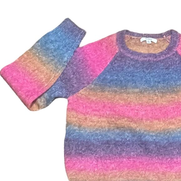 Steve Madden BB Dakota Sweater Women's Ombre‎ Stripe Sweater Small - Picture 2 of 7